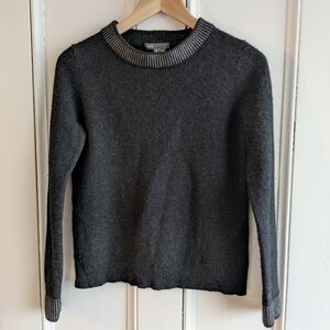 Vince Wool Yak Black Crewneck Sweater Size XS